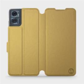 Etui do Motorola Moto E22i - wzór Gold&Orange