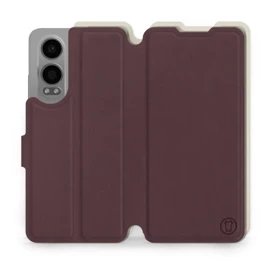 Etui Soft Touch do OnePlus Nord CE 4 Lite - wzór Matowy burgund z platyną