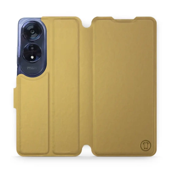 Etui do OPPO A60 - wzór Gold&Orange