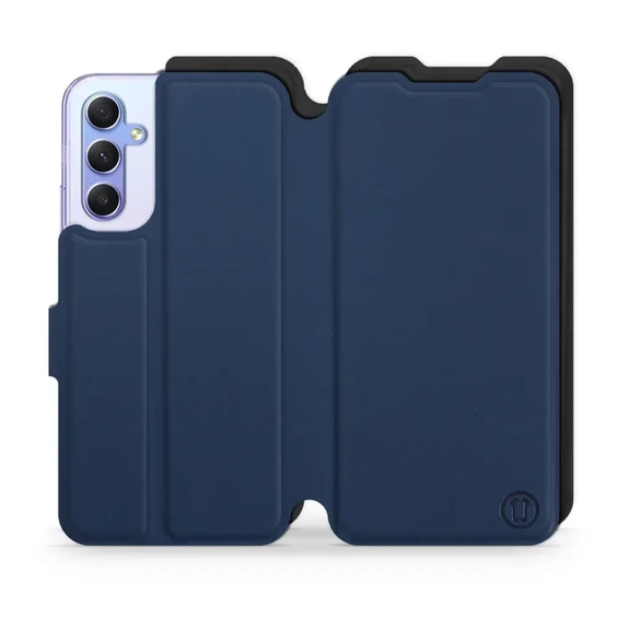Etui Soft Touch do Samsung Galaxy A34 5G - wzór Głęboki granat z czernią