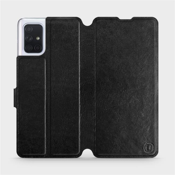 Etui do Samsung Galaxy A71 - wzór Black&Orange