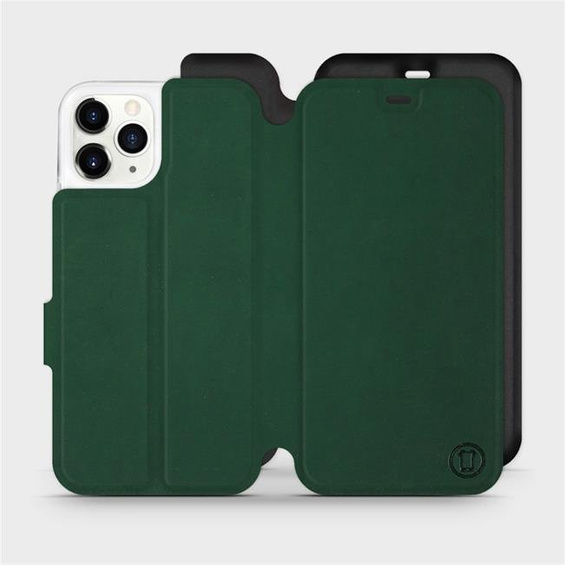 Etui Soft Touch do Apple iPhone 11 Pro - wzór Miejska zieleń z czernią