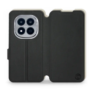 Etui Soft Touch do Xiaomi Redmi Note 15 Pro Plus 5G - wzór Satynowa czerń z platyną