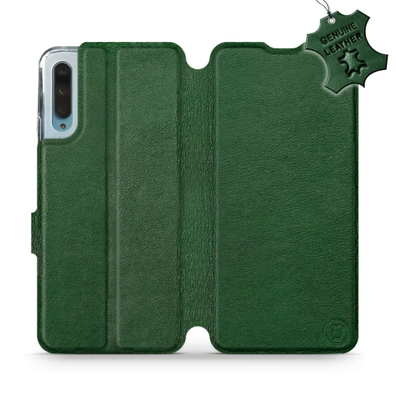 Etui ze skóry naturalnej do Huawei P Smart Pro - wzór Green Leather