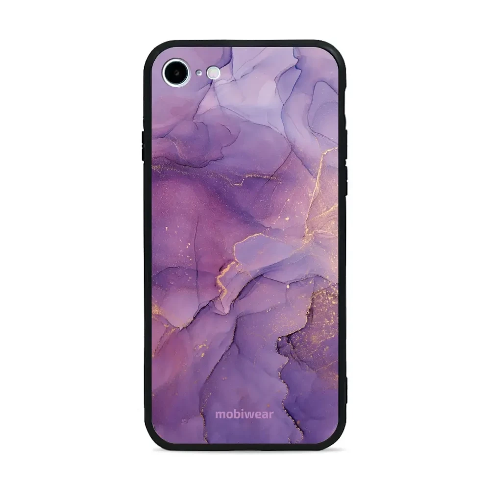 Mobiwear Glossy Case, Handyhülle, Geräteschutz, stilvolle Grafik, sicheres Gehäuse, Violett