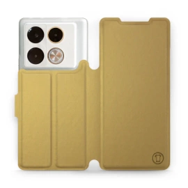 Etui do Infinix Note 40 Pro Plus - wzór Gold&Orange