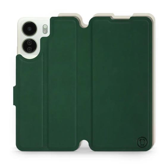 Etui Soft Touch do Xiaomi Redmi 13C - wzór Miejska zieleń z platyną