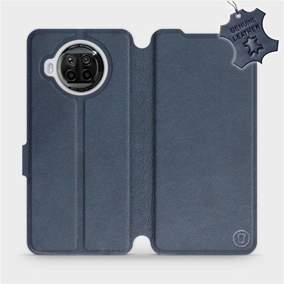 Etui ze skóry naturalnej do Xiaomi MI 10T Lite - wzór Blue Leather