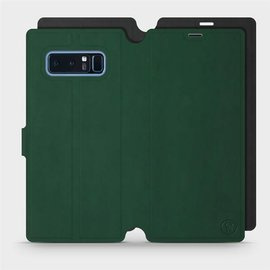 Etui Soft Touch do Samsung Galaxy Note 8 - wzór Miejska zieleń z czernią