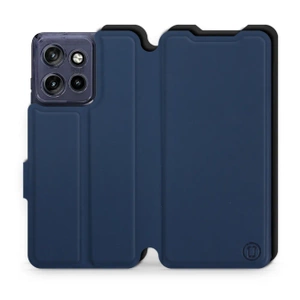 Etui Soft Touch do Motorola Edge 50 Neo - wzór Głęboki granat z czernią