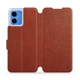 Etui do Motorola Moto G14 - wzór Brown&Orange