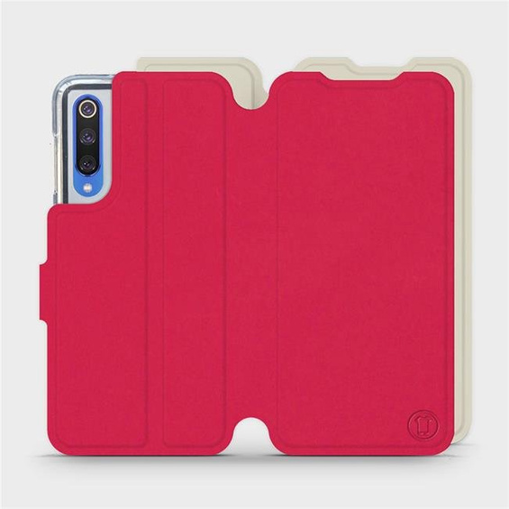 Etui Soft Touch do Xiaomi Mi 9 SE - wzór Żywa czerwień z platyną