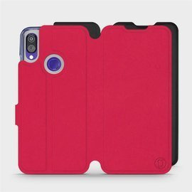 Etui Soft Touch do Xiaomi Redmi Note 7 - wzór Żywa czerwień z czernią