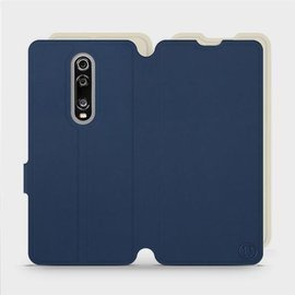 Etui Soft Touch do Xiaomi Mi 9T - wzór Głęboki granat z platyną