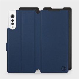 Etui Soft Touch do LG Velvet - wzór Głęboki granat z czernią