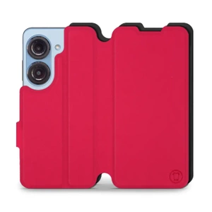 Etui Soft Touch do Asus Zenfone 10 - wzór Żywa czerwień z czernią