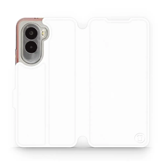 Etui do Xiaomi POCO M7 - wzór White&Orange