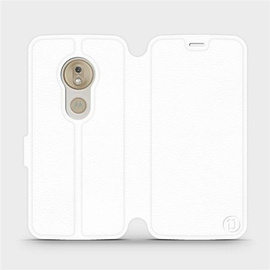 Etui do Motorola Moto G7 Play - wzór White&Orange