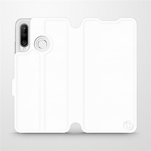 Etui do Huawei P30 Lite - wzór White&Gray