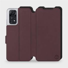 Etui Soft Touch do Xiaomi Redmi Note 11S - wzór Matowy burgund z czernią