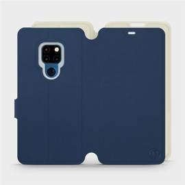 Etui Soft Touch do Huawei Mate 20 - wzór Głęboki granat z platyną