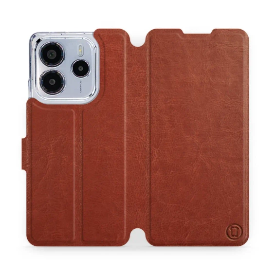 Etui do Xiaomi Redmi Note 14 4G - wzór Brown&Gray