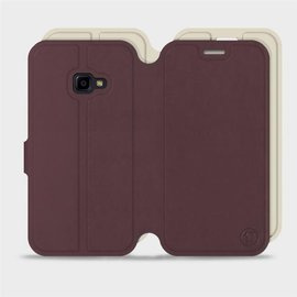 Etui Soft Touch do Samsung Galaxy Xcover 4 - wzór Matowy burgund z platyną