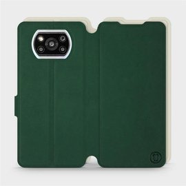 Etui Soft Touch do Xiaomi POCO X3 Pro - wzór Miejska zieleń z platyną