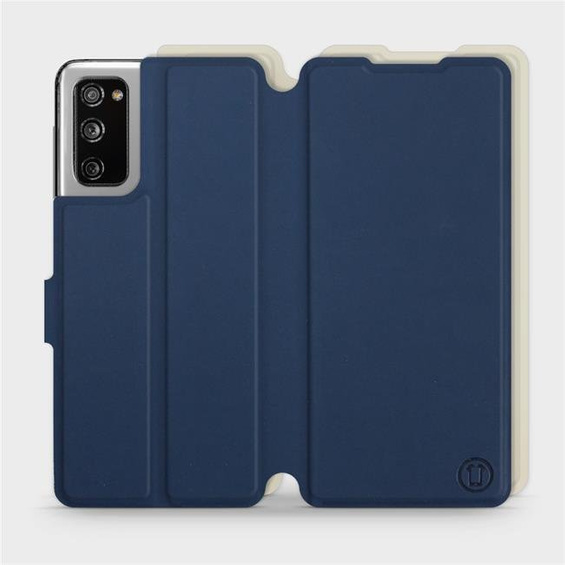 Etui Soft Touch do Samsung Galaxy S20 FE - wzór Głęboki granat z platyną