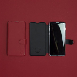 Etui Soft Touch do Oppo Reno 7 4G - wzór Zachodząca czerwień z czernią