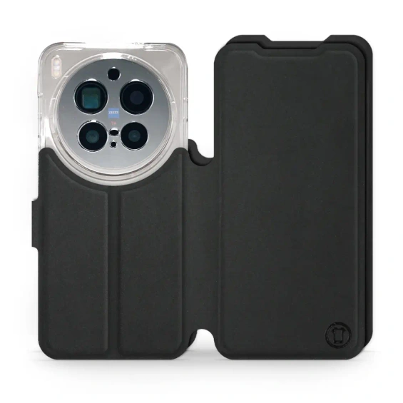 Etui Soft Touch do Vivo X300 pro - wzór Satynowa czerń