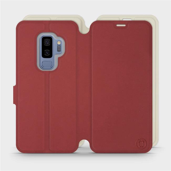 Etui Soft Touch do Samsung Galaxy S9 Plus - wzór Zachodząca czerwień z platyną