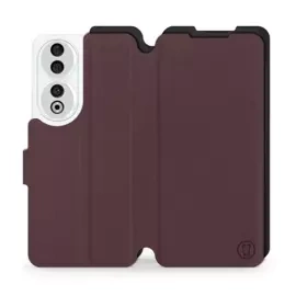 Etui Soft Touch do Huawei Honor 90 - wzór Matowy burgund z czernią