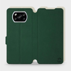 Etui Soft Touch do Xiaomi POCO X3 NFC - wzór Miejska zieleń z platyną