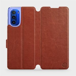 Etui do Motorola Moto G51 5G - wzór Brown&Gray