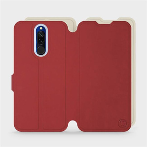 Etui Soft Touch do Xiaomi Redmi 8 - wzór Zachodząca czerwień z platyną