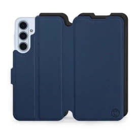 Etui Soft Touch do Samsung Galaxy M35 5G - wzór Głęboki granat z czernią
