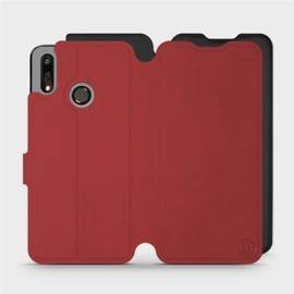 Etui Soft Touch do Huawei P Smart 2019 - wzór Zachodząca czerwień z czernią