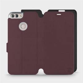Etui Soft Touch do Huawei P Smart - wzór Matowy burgund z czernią