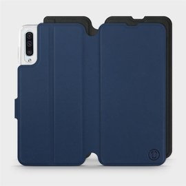 Etui Soft Touch do Samsung Galaxy A70 - wzór Głęboki granat z czernią