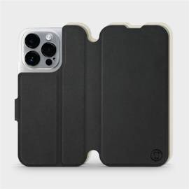 Etui Soft Touch do Apple iPhone 14 Pro - wzór Satynowa czerń z platyną