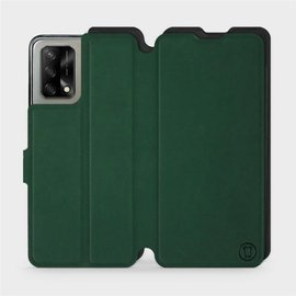 Etui Soft Touch do OPPO A74 - wzór Miejska zieleń z czernią