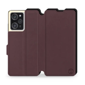 Etui Soft Touch do Xiaomi POCO X5 Pro 5G - wzór Matowy burgund z czernią