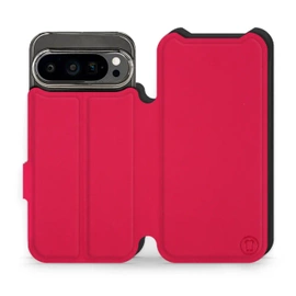 Etui Soft Touch do Google Pixel 9 Pro - wzór Żywa czerwień z czernią