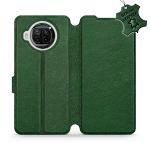 Etui ze skóry naturalnej do Xiaomi MI 10T Lite - wzór Green Leather