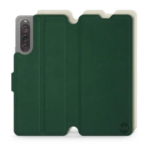 Etui Soft Touch do Sony Xperia 10 V - wzór Miejska zieleń z platyną