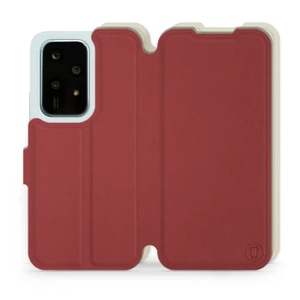 Etui Soft Touch do Huawei Honor 200 Lite - wzór Zachodząca czerwień z platyną