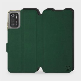 Etui Soft Touch do Xiaomi POCO M3 Pro 5G - wzór Miejska zieleń z czernią
