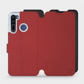 Etui Soft Touch do HTC Desire 20 Pro - wzór Zachodząca czerwień z czernią