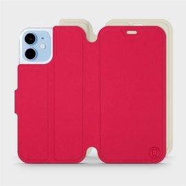 Etui Soft Touch do Apple iPhone 12 mini - wzór Żywa czerwień z platyną